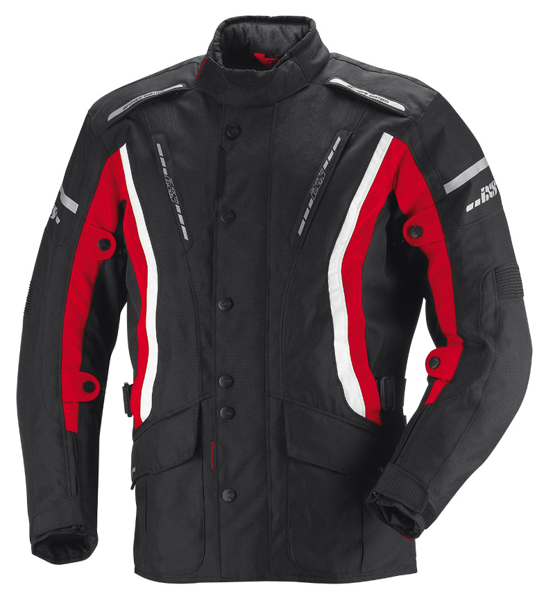 IXS 55027-321 Куртка текстильная Trago (black-red-white)