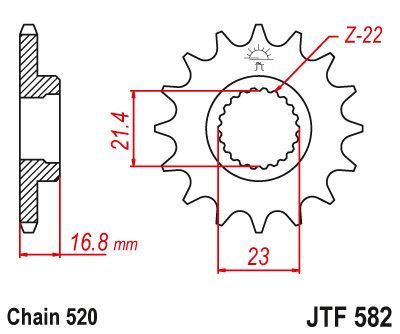 JT JTF582.16 Звезда ведущая