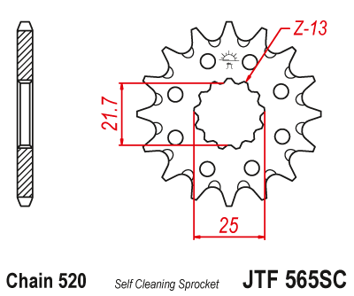 JT JTF565.14SC Звезда ведущая