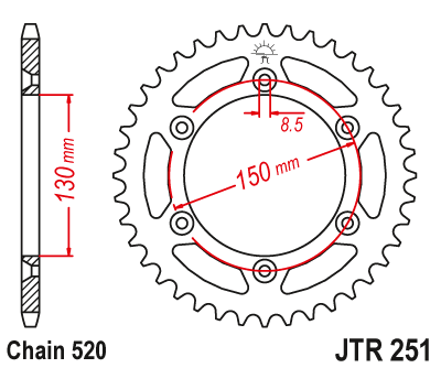 JT JTR251.48 Звезда ведомая