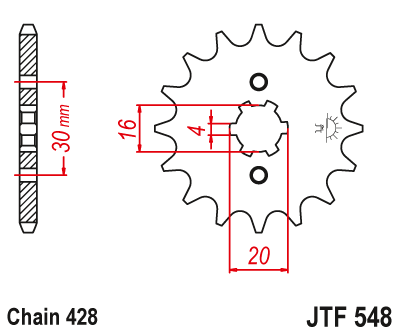 JT JTF548.14 Звезда ведущая