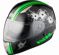 IXS 14049-379 Шлем HX 1000 Shoot (black-green-silver)