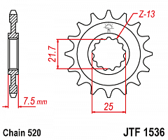 JT JTF1536.16 Звезда ведущая
