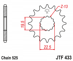 JT JTF433.14 Звезда ведущая