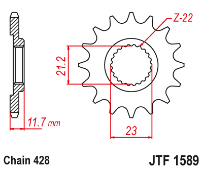 JT JTF1589.19 Звезда ведущая