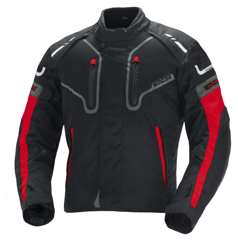 IXS 56420-032 Куртка текстильная Torres (black-red)