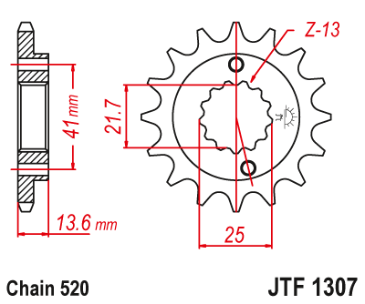 JT JTF1307.14 Звезда ведущая