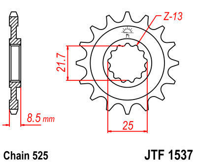 JT JTF1537.15 Звезда ведущая