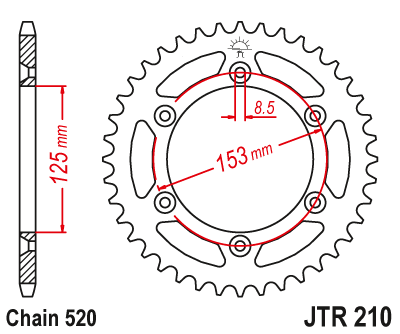 JT JTR210.52SC Звезда ведомая