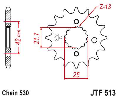 JT JTF513.18 Звезда ведущая