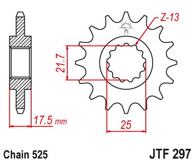 JT JTF297.15 Звезда ведущая