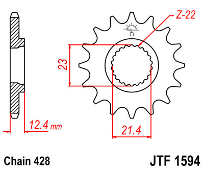 JT JTF1594.15 Звезда ведущая
