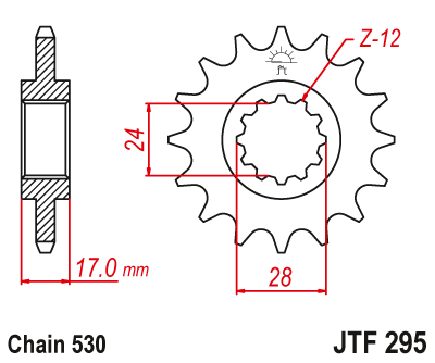 JT JTF295.15 Звезда ведущая