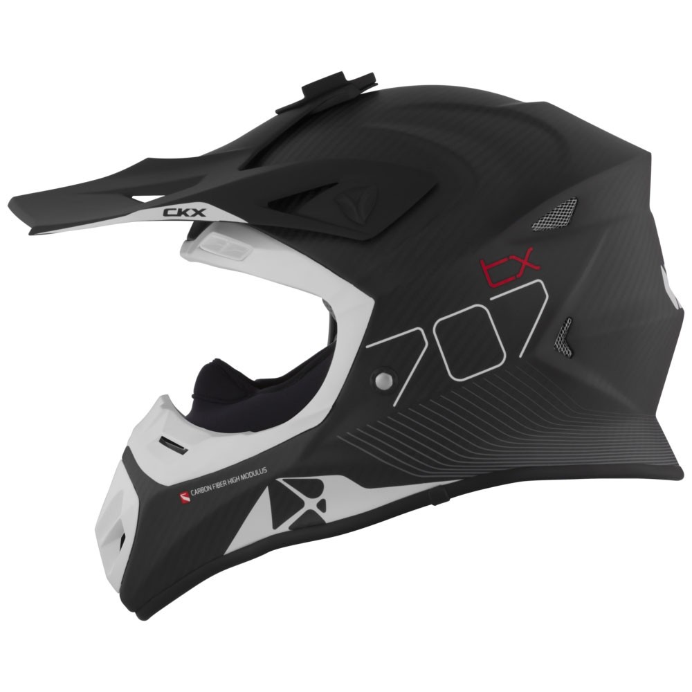 CKX TX707 Шлем кроссовый CARBON  (карбон/мат)
