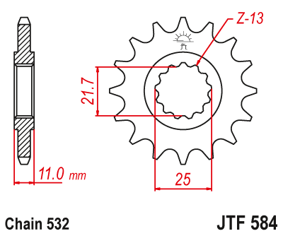 JT JTF584.17 Звезда ведущая