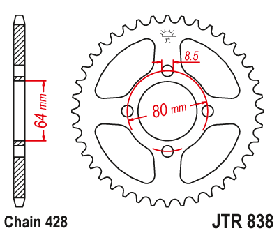JT JTR838.45 Звезда ведомая