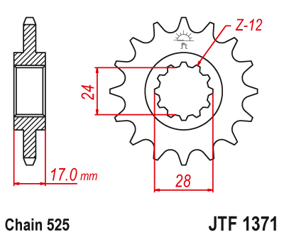 JT JTF1371.14 Звезда ведущая