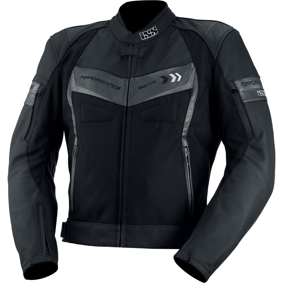 IXS 73012-389 Куртка кожа/текстиль Rockford (black-titan-silver)