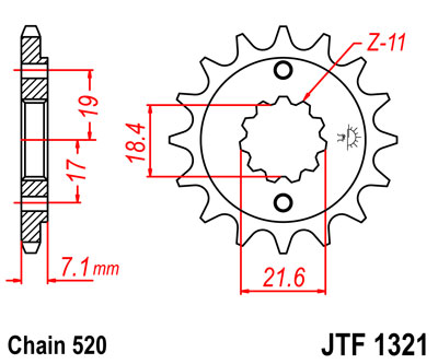 JT JTF1321.14 Звезда ведущая