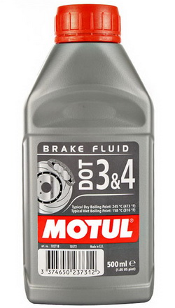 MOTUL DOT 3 & 4 Brake Fluld 0.5L