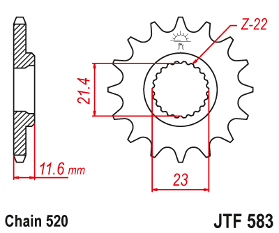 JT JTF583.13 Звезда ведущая