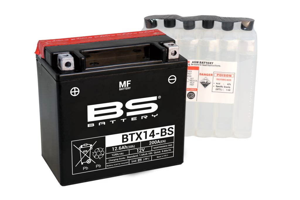 BS-BATTERY BTX14-BS Аккумулятор (YTX14-BS)