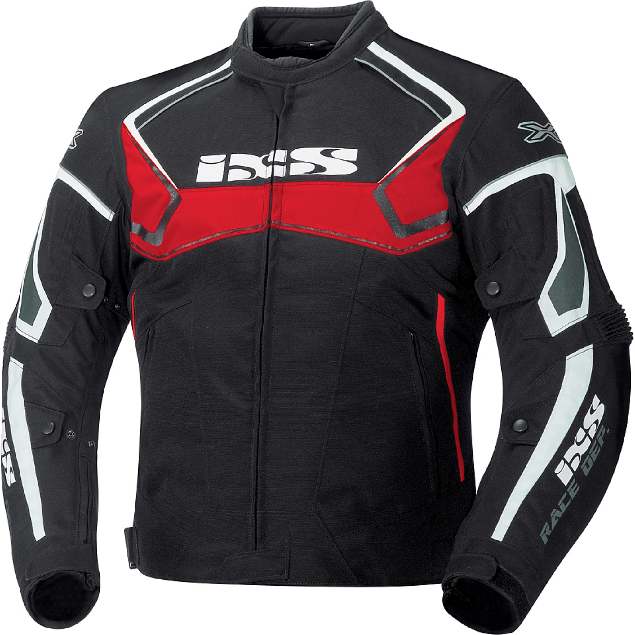 IXS 56018-321 Куртка текстильная  Activo (black-red-white)