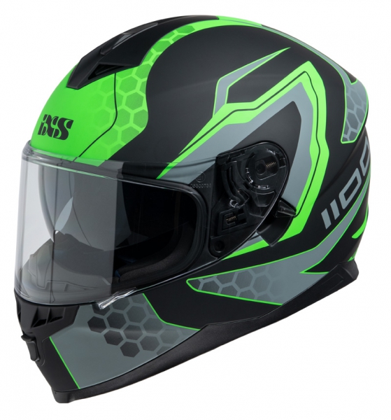 IXS 14082-M37 Шлем HX 1100 2.2 (matt-black-green)