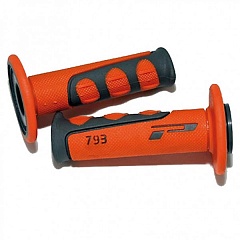 PW 315-246 Ручки руля кроссовые 22мм закрытые (оранжевые)