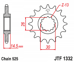 JT JTF1332.15 Звезда ведущая