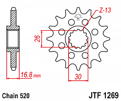 JT JTF1269.16 Звезда ведущая