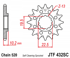 JT JTF432.14SC Звезда ведущая