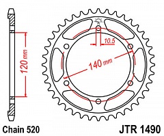 JT JTR1490.45 Звезда ведомая
