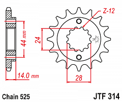 JT JTF314.16 Звезда ведущая