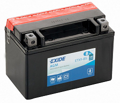 EXIDE ETX9-BS Аккумулятор (8Ah-120A) (150*90*105)