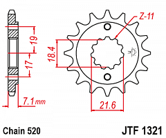 JT JTF1321.12 Звезда ведущая