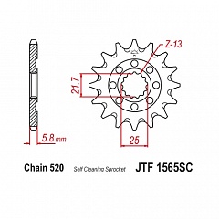 JT JTF1565.14SC Звезда ведущая