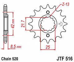 JT JTF516.14 Звезда ведущая