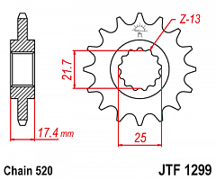 JT JTF1299.14 Звезда ведущая