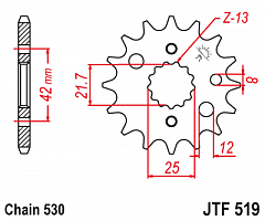 JT JTF519.17 Звезда ведущая